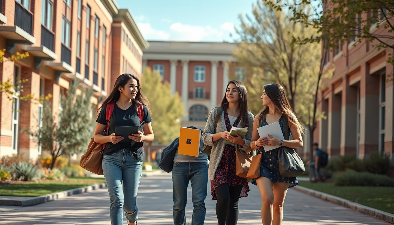 Student using online courses for flexible education